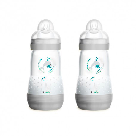 MAM BABY Pack Easy Start™ Biberón Anticólico +2M (2 UNIDADES x 260ml)