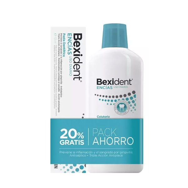 BEXIDENT PACK ENCÍAS COLUTORIO (500ML) + PASTA DENTAL (125G)
