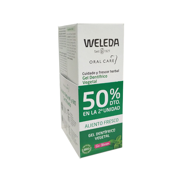 WELEDA PACK Gel Dentífrico Vegetal  (2unidades x 75ml)    