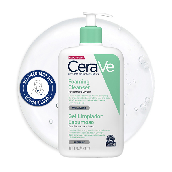 CERAVE PACK GEL LIMPIADOR ESPUMOSO (473ML) + RECARGA (473ML)