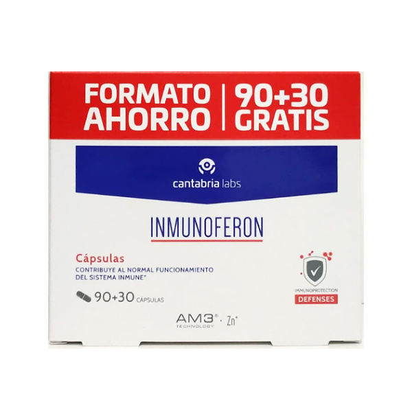 CANTABRIA LABS PACK INMUNOFERON  (90 cápsulas +30 capsulas)	
