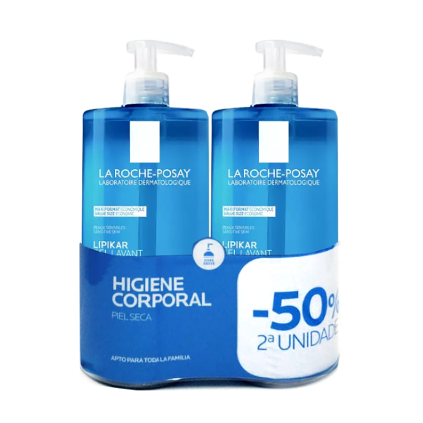 LA ROCHE POSAY PACK LIPIKAR GEL DE DUCHA (1 LITRO x 2 UNIDADES)