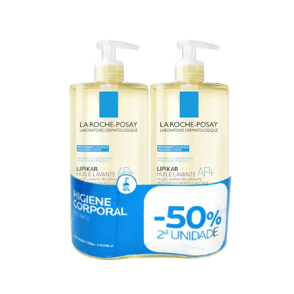 LA ROCHE POSAY PACK LIPIKAR GEL EN ACEITE LAVANTE AP+ ( 1 LITRO x 2 UNIDADES)