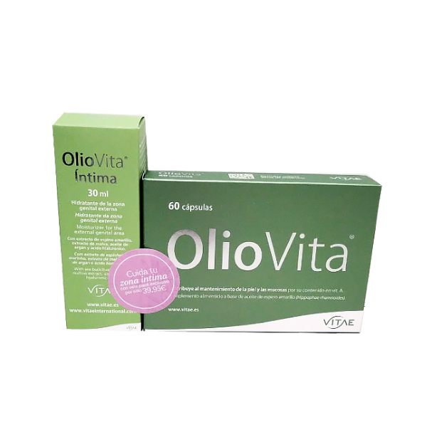 VITAE PACK OLIOVITA (60caps) + CREMA ÍNTIMA (30ML)