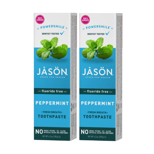 JASON PACK PASTA DENTIFRICA POWER SMILE PEPPERMINT (2 x 119g)