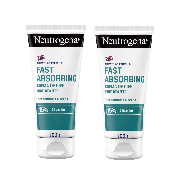 NEUTROGENA PACK PIES SECOS CREMA RÁPIDA ABSORCIÓN (100+100ML)