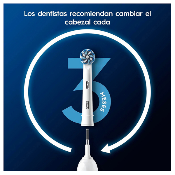 ORAL-B PACK RECAMBIO CEPILLO ELECTRICO PRO CROSS ACTION NEGRO (6 UNIDADES)