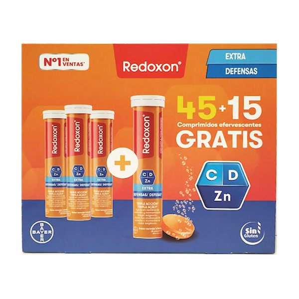 BAYER PACK REDOXON EXTRA DEFENSAS (45 COMP. +15 COMPRIMIDOS)  REGALO!