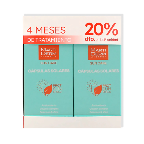MARTIDERM PACK SUN CARE DUPLO CAPSULAS (2 x 60 CÁPSULAS)