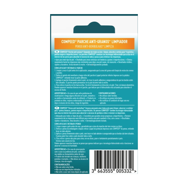 COMPEED PARCHES ANTI-GRANOS LIMPIADOR (7 PARCHES)
