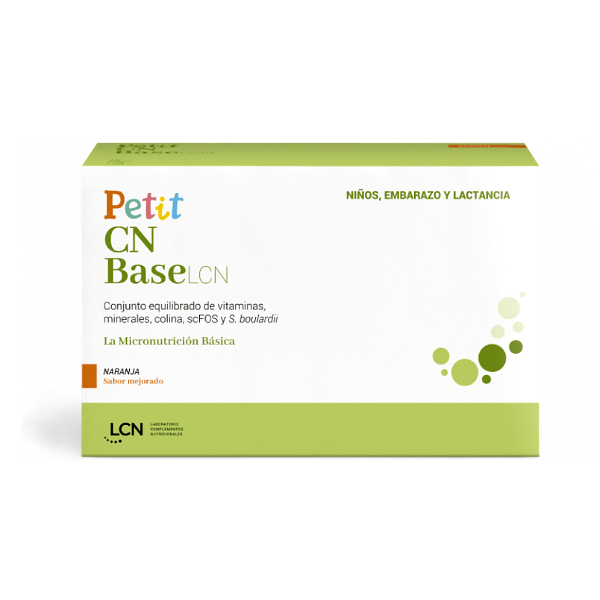 LCN LABORATORIOS Petit CN Base Sabor Naranja MEJORADO!  (30 sobres)    