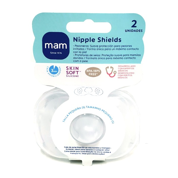 MAM BABY PEZONERA SILICONA NIPPLE SHIELDS  (2 UNIDADES)