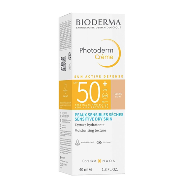 BIODERMA PHOTODERM CREMA FACIAL COLOR CLARO SPF 50+ (40ml)