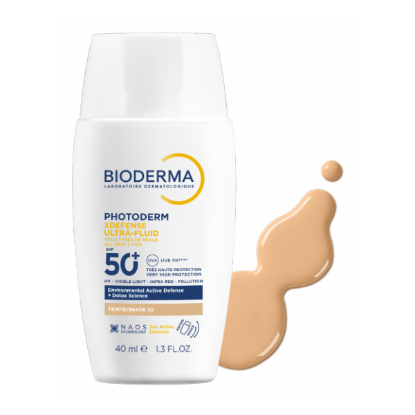 BIODERMA PHOTODERM XDEFENSE ULTRA FLUID  SPF50+ COLOR TONO 02 (40ML)