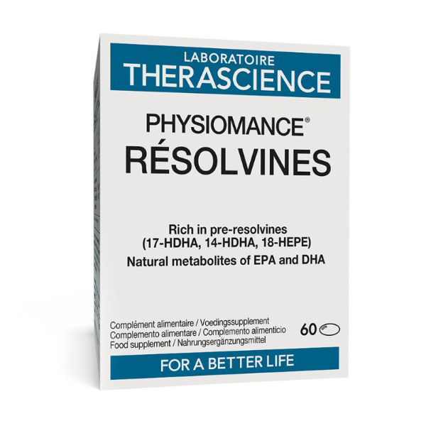 THERASCIENCE PHYSIOMANCE RESOLVINAS OMEGA 600mg  (60 CÁPSULAS)