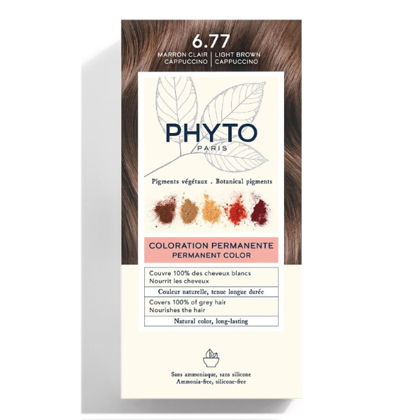 PHYTO PHYTOCOLOR 6.77 MARRÓN CLARO CAPUCHINO	