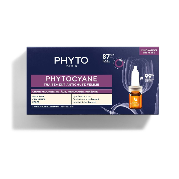 PHYTO PHYTOCYANE  TRATAMIENTO PROGRESIVO (12 AMPOLLAS)