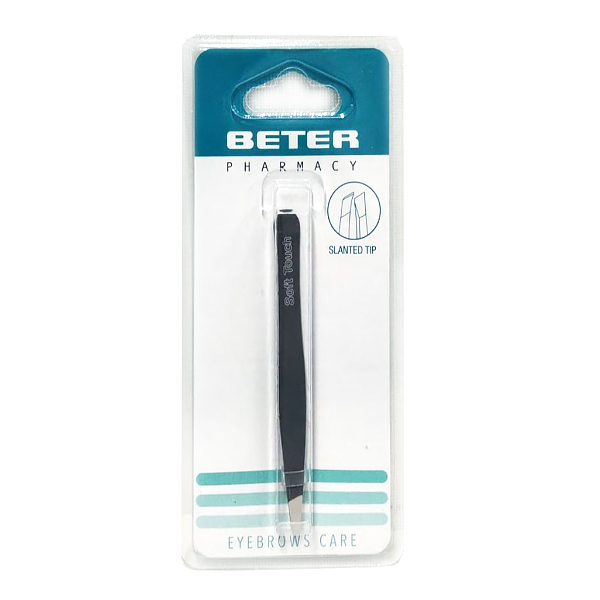BETER PINZAS DEPILAR SOFT TOUCH PUNTA OBLICUA 9.3CM (REF.24079)