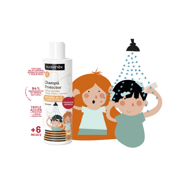 SUAVINEX PIOJO CHAMPU PROTECTOR ARBOL DE TÉ (250ML)