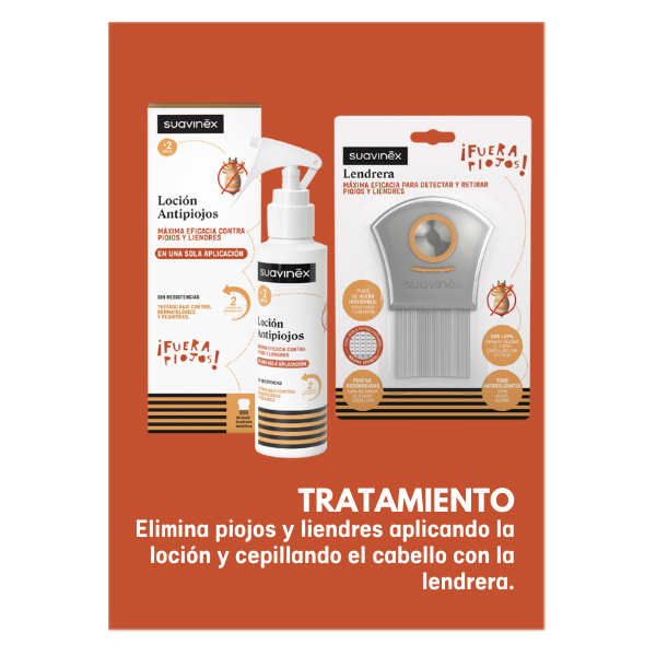 SUAVINEX PIOJOS LOCION ANTIPIOJOS (125ML) + LENDRERA