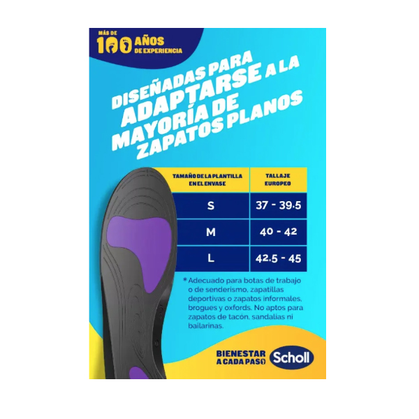 SCHOLL PLANTILLA ANTI-DOLOR FASCITIS PLANTAR T.M