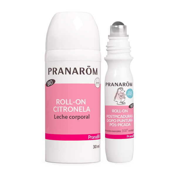 PRANAROM PRANABB PACK ROLL-ON CITRONELA LECHE CORPORAL (30ML) + GEL CALMANTE (15ML)