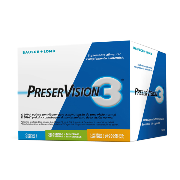 BAUSCH&LOMB PRESERVISION 3 (180 CÁPSULAS)