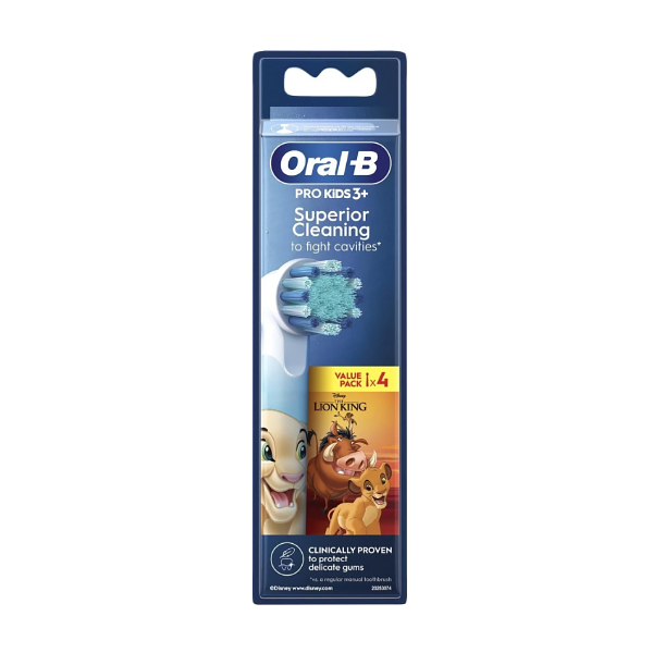 ORAL-B PRO KIDS RECAMBIO CABEZALES REY LEÓN  (4 Unidades)