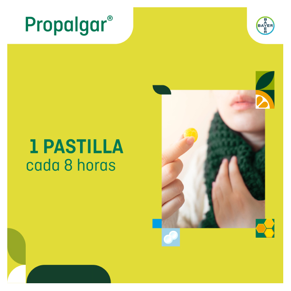 BAYER - MEDICAMENTOS PROPALGAR 3MG 24 PASTILLAS PARA CHUPAR (SABOR MIEL Y NARANJA)