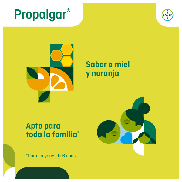 BAYER - MEDICAMENTOS PROPALGAR 3MG 24 PASTILLAS PARA CHUPAR (SABOR MIEL Y NARANJA)