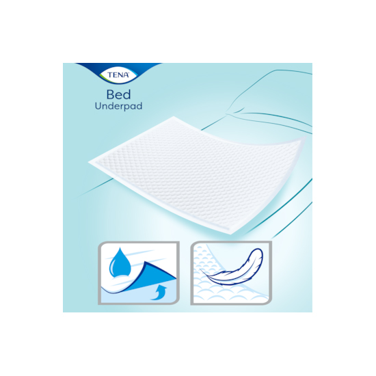 TENA PROTECTOR DE CAMA  BED PLUS 60cm X 90cm (35 UDS)