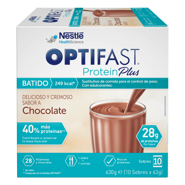 OPTIFAST PROTEIN PLUS SABOR CHOCOLATE (10 SOBRES X 63G)