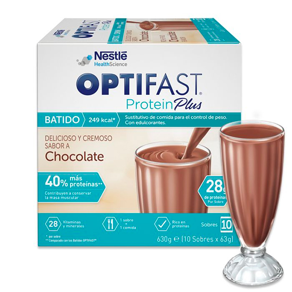 OPTIFAST PROTEIN PLUS SABOR CHOCOLATE (10 SOBRES X 63G)