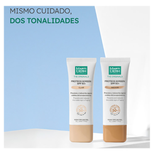 MARTIDERM PROTEOS SCREEN SPF50 FLUID CREAM COLOR CLAIR (40ML)