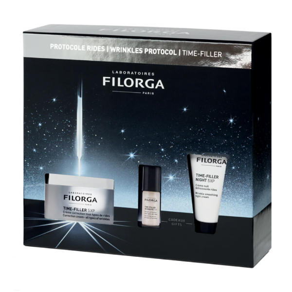 FILORGA PROTOCOLO ANTI-ARRUGAS TIME-FILLER SXP (50ML) + TIME-FILLER NIGHT XP (14ML) +SERUM INTENSIVE (5ML) REGALO