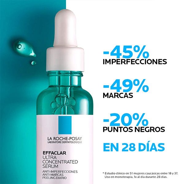 LA ROCHE POSAY PROTOCOLO ANTIGRANOS EFFACLAR ULTRA CONCENTRATED SERUM (30ML) +HYALU B SERUM OJOS (5ML) + ANTHELIOS UVAir SPF50 (15ML) REGALO!