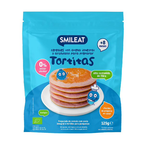 SMILEAT PRPARADO PARA TORTITAS AVENA Y ARANDANO (125G)