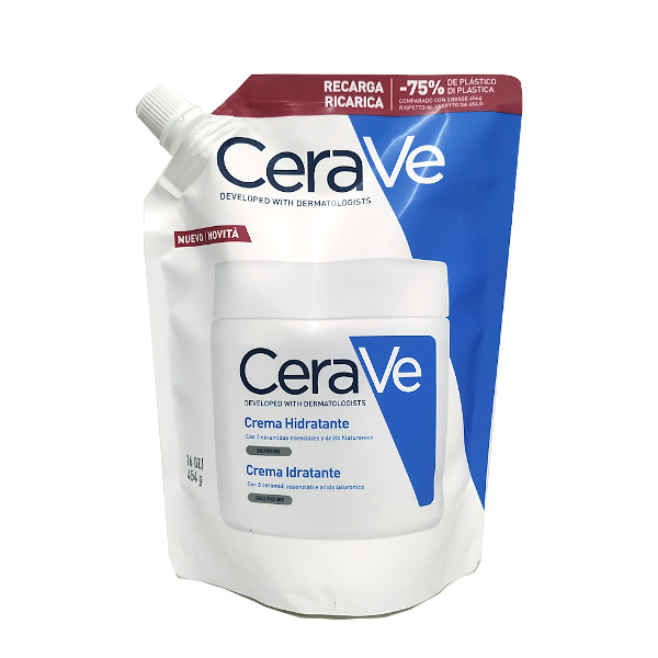 CERAVE RECARGA CREMA HIDRATANTE CON 3 CERAMIDAS (454G)