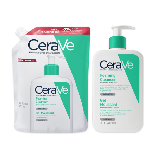 CERAVE RECARGA LIMPIADOR ESPUMOSO GEL REFILL (473ML)