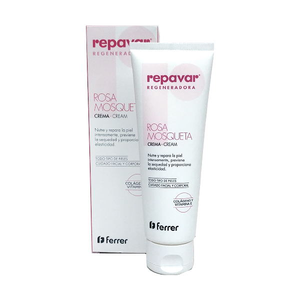 FERRER REPAVAR® REGENERADORA CREMA ROSA MOSQUETA, COLÁGENO Y VIT.E (125ml)