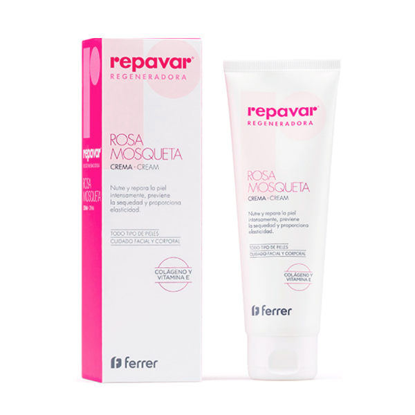 FERRER REPAVAR® REGENERADORA CREMA ROSA MOSQUETA, COLÁGENO Y VIT.E (125ml)