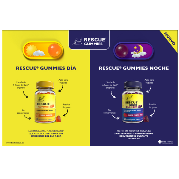 FLORES DE BACH RESCUE GUMMIES NARANJA (60 gummies)