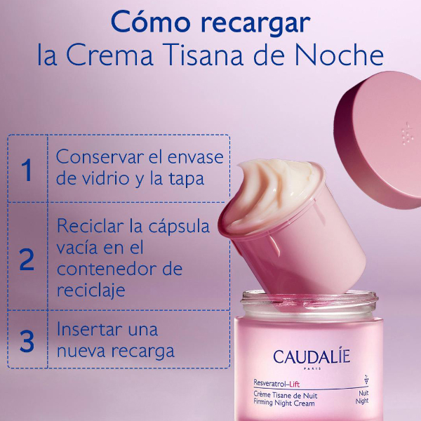 CAUDALIE RESVERATROL-LIFT CREMA TISANA NOCHE RECARGA (50ML)