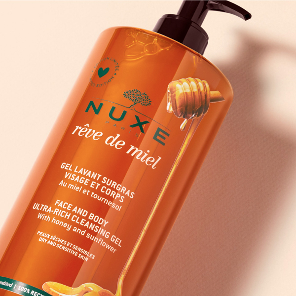 NUXE REVE DE MIEL GEL LIMPIADOR ROSTRO Y CUERPO JUMBO (750ML)