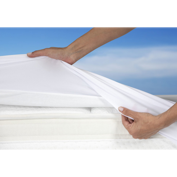 BDERMOFRESH MED SABANA BAJERA BLANCA 100% NATURAL CONTRA LAS ALERGIAS (90cm X 190cm)