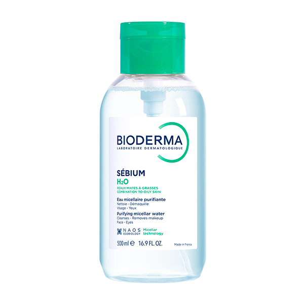 BIODERMA Sébium H2O Solución Micelar con dispensador PUMP (500ml) 