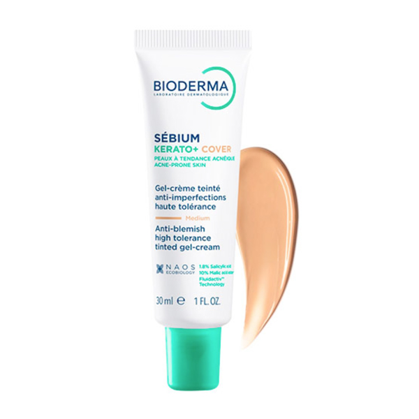 BIODERMA SEBIUM KERATO+ COVER GEL-CREMA CON COLOR (30ML) NOVEDAD!
