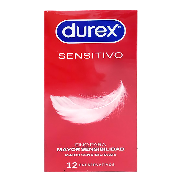 DUREX SENSITIVO (12 PRESERVATIVOS)