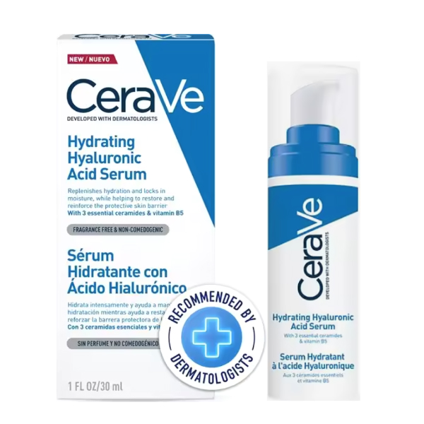 CERAVE SERUM HIDRATANTE CON ÁCIDO HIALURÓNICO HIDRATA Y RESTAURA (30ML)