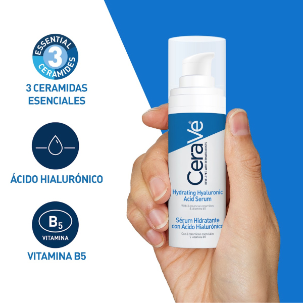 CERAVE SERUM HIDRATANTE CON ÁCIDO HIALURÓNICO TODO TIPO PIEL (30ML)